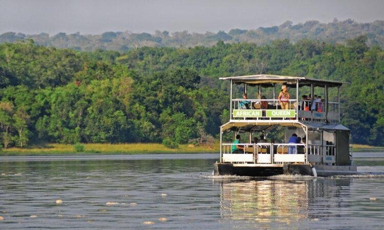 Boat safari in Lake Mburo National Park